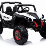 Jeep XMX603 akumuliatorinis automobilis vaikams – baltas