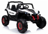 Jeep XMX603 akumuliatorinis automobilis vaikams – baltas