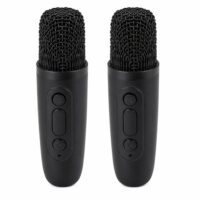 K12 belaidė karaoke sistema – garsiakalbis + 2 mikrofonai