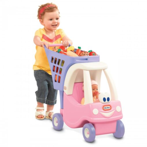 Little Tikes „Cozy Coupe“ rožinis pirkinių vežimėlis