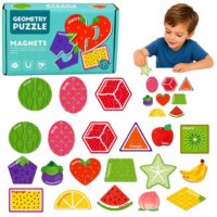 Magnetinė vaisių dėlionė – 30 dalių edukacinis rinkinys