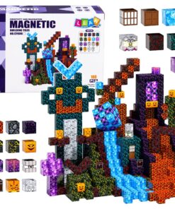 Magnetiniai Pixel juodojo pasaulio 100 vnt. STEM konstruktoriaus blokeliai