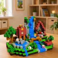 Magnetiniai Pixel kubelių 100 vnt. konstruktoriaus blokeliai