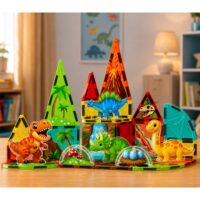 Magnetinių blokelių rinkinys – Dinozaurai