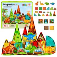 Magnetinių blokelių rinkinys – Dinozaurai