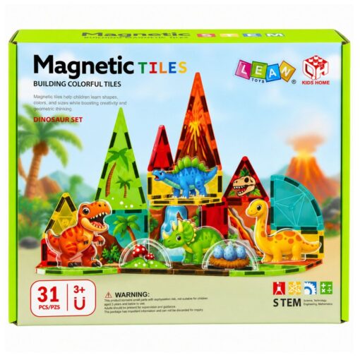 Magnetinių blokelių rinkinys – Dinozaurai