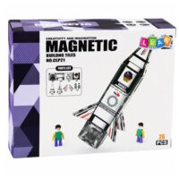 Magnetinių blokelių rinkinys – Kosminė raketa