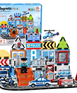Magnetinių blokelių rinkinys – Policijos bazė
