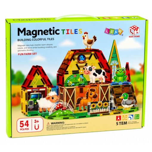 Magnetinių blokelių rinkinys – Ūkio gyvūnai