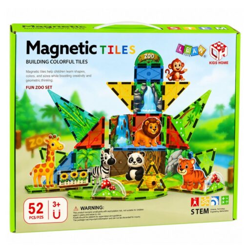 Magnetinių blokelių rinkinys – Zoologijos sodas