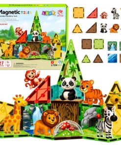 Magnetinių blokelių rinkinys – Zoologijos sodas