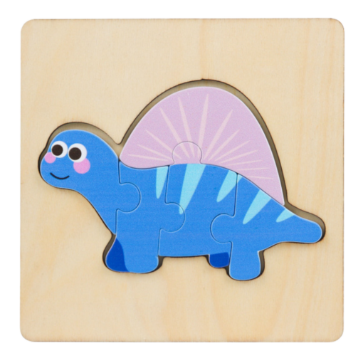 Puidust dinosauruste pusled &ndash; 11 &times; 11 cm