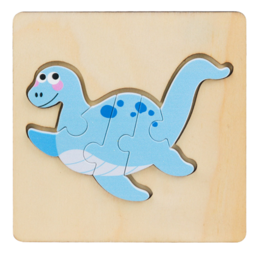 Puidust dinosauruste pusled &ndash; 11 &times; 11 cm
