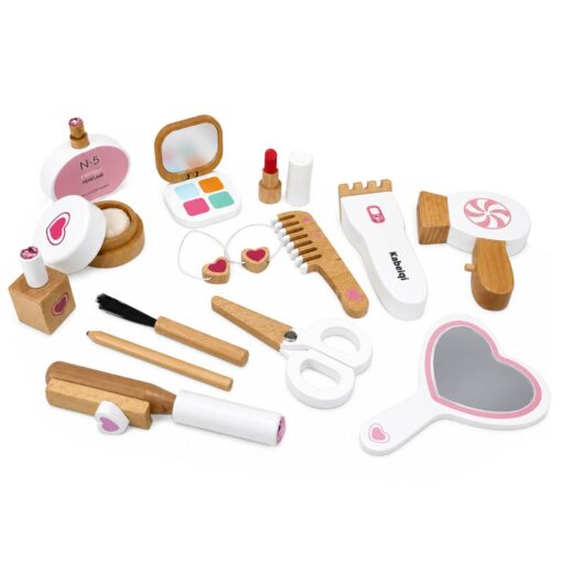 Medinis vaikų makiažo rinkinys su kosmetine