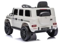 Mercedes G 4×4 24V 2580 baltas akumuliatorinis automobilis vaikams
