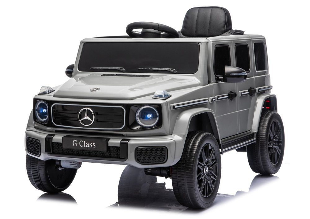 Mercedes G 4×4 24V 2580 pilkas akumuliatorinis automobilis vaikams