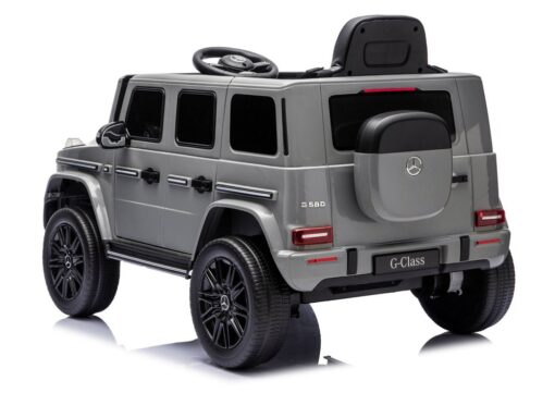 Mercedes G 4×4 24V 2580 pilkas akumuliatorinis automobilis vaikams