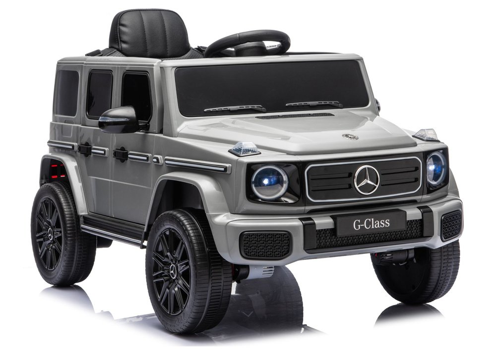 Mercedes G 4×4 24V 2580 pilkas akumuliatorinis automobilis vaikams