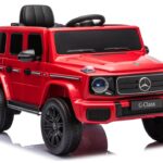 Mercedes G 4×4 24V 2580 raudonas akumuliatorinis automobilis vaikams