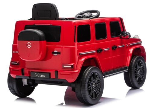 Mercedes G 4×4 24V 2580 raudonas akumuliatorinis automobilis vaikams