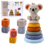 Montessori koalos sensorinė bokšto piramidė – 13 dalių