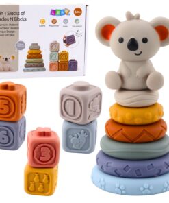 Montessori koalos sensorinė bokšto piramidė – 13 dalių