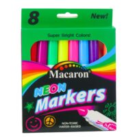 Neoninių markerių rinkinys – 8 vnt.