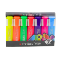 Neoninių teksto žymeklių rinkinys – 7 spalvos