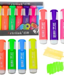 Neoninių teksto žymeklių rinkinys – 7 spalvos