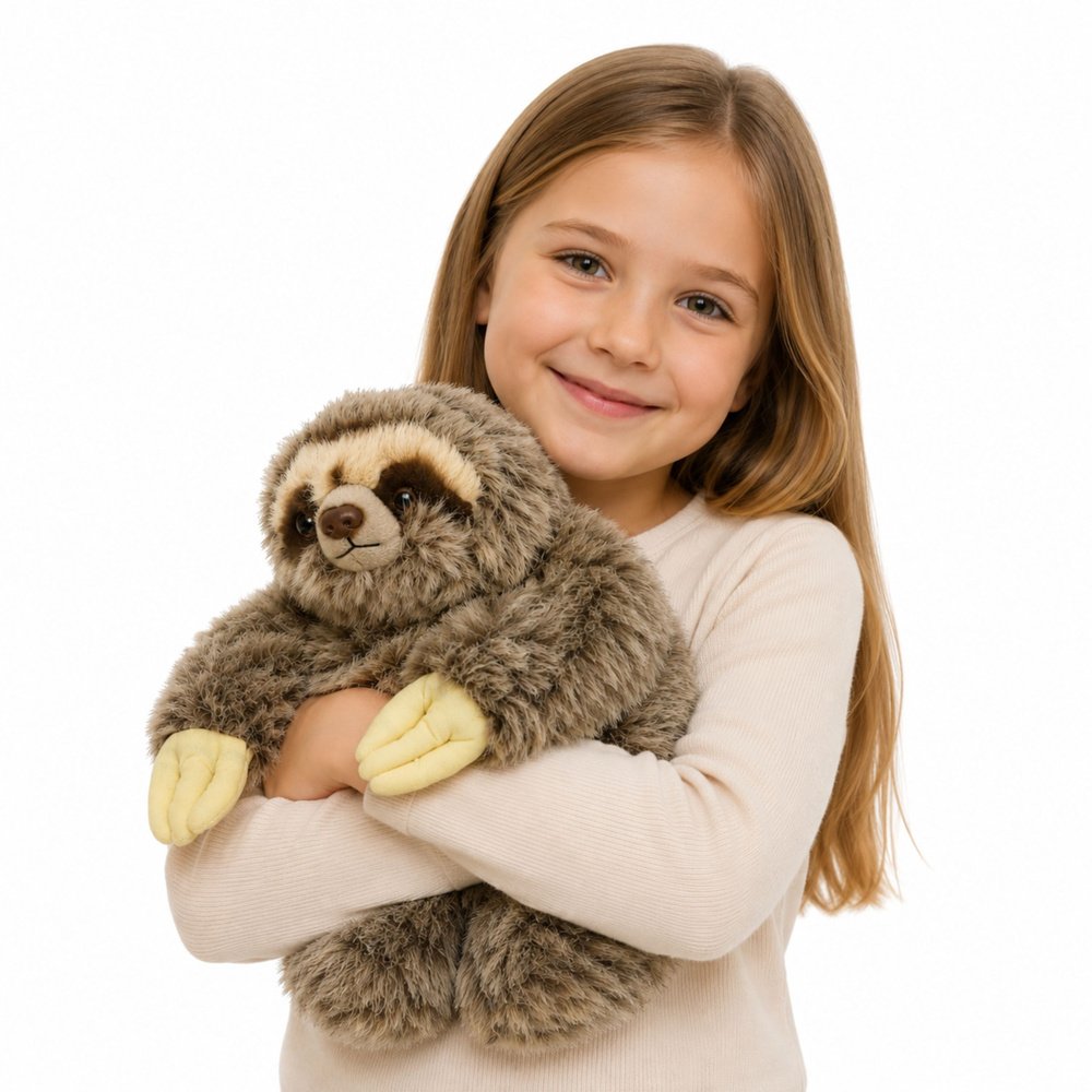 Pl&uuml;&uuml;sist laiskloom 34 cm &ndash; takjapaeltega, rippuv