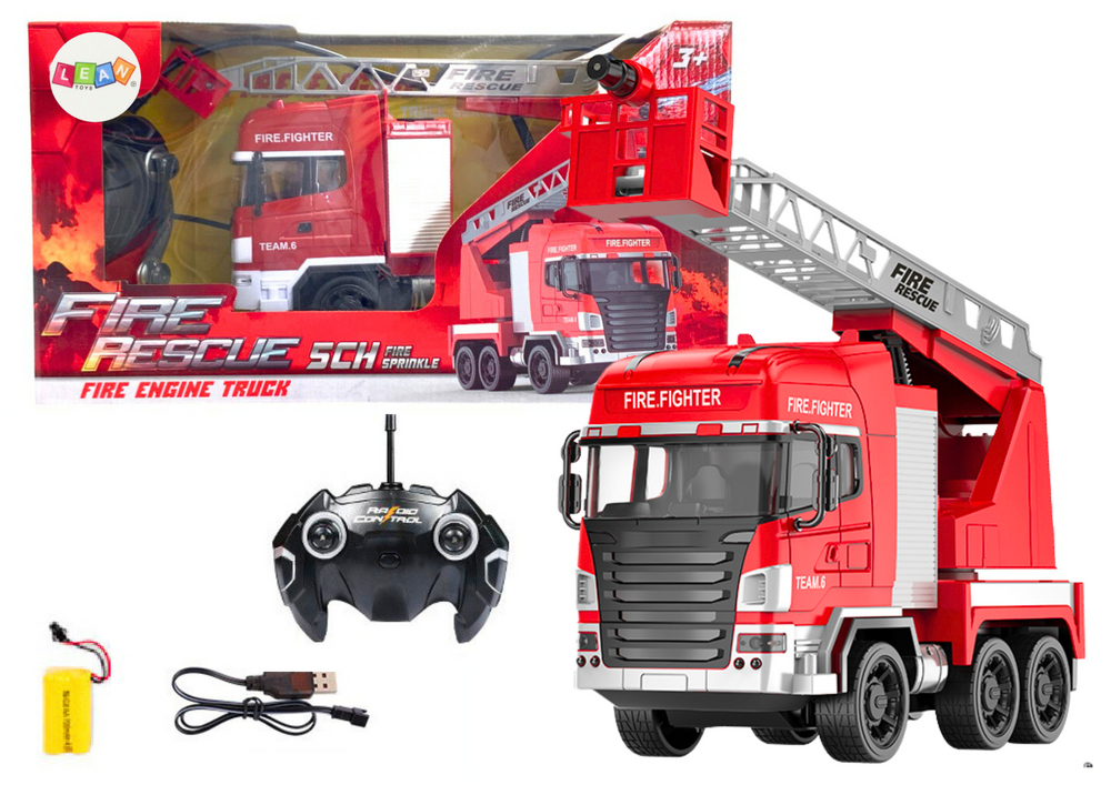 RC tulet&otilde;rjeauto torniga &ndash; veepihustiga