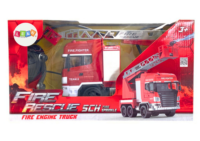 RC gaisrinės automobilis su bokšteliu – vandens purškimas