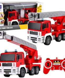 RC gaisrinės automobilis su ištraukiama kopėčių sistema 1:20