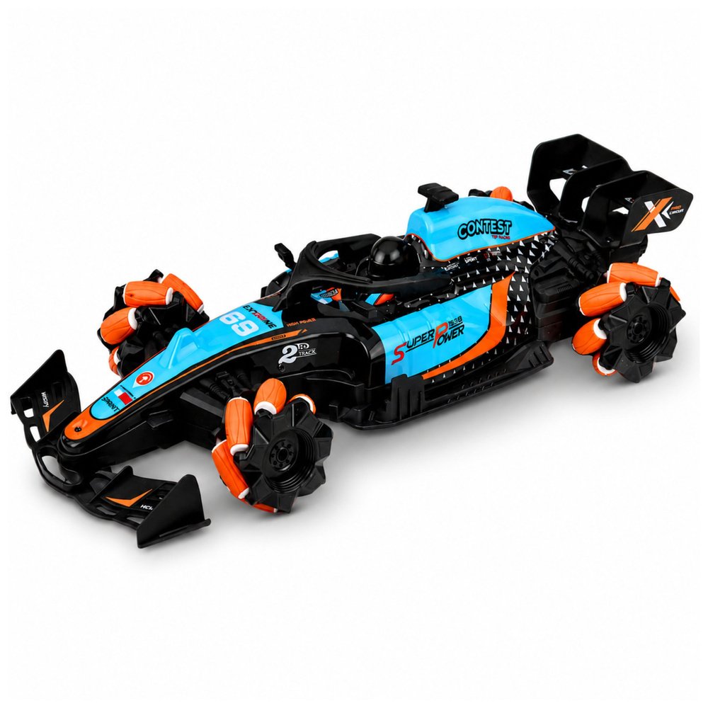 RC lenktyninis automobilis su dūmų efektu