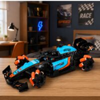 RC lenktyninis automobilis su dūmų efektu