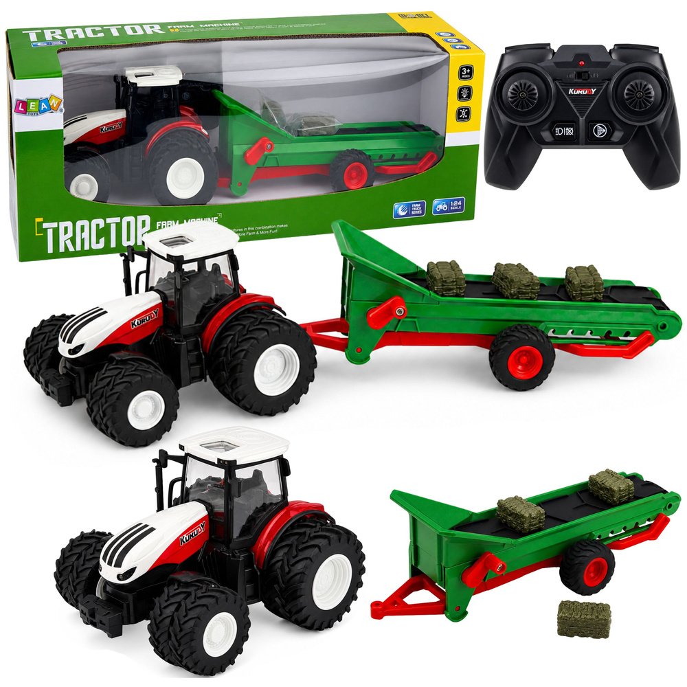 RC traktorius su konvejerio priekaba 1:24 RC traktorius su konvejerio priekaba 1:24