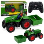 RC traktorius su krovininiu priekabos konteineriu 1:24