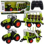 RC traktorius su miško priekaba ir rąstų griebtuvu 1:24