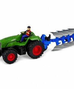 RC traktorius su plūgu ir ūkininku 1:24