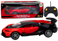 Raudonas sportinis 1:16 RC automobilis su nuotoliniu valdymu