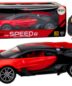Raudonas sportinis 1:16 RC automobilis su nuotoliniu valdymu