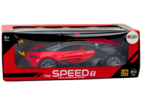 Raudonas sportinis 1:16 RC automobilis su nuotoliniu valdymu