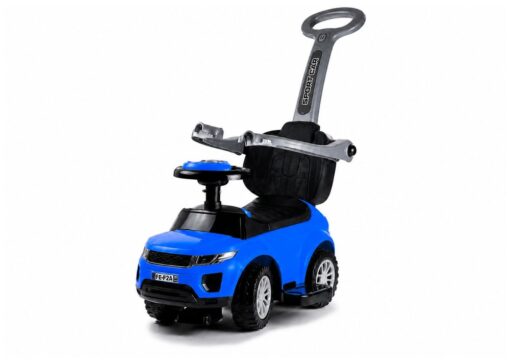 SPORT CAR mėlyna paspirtuko mašinėlė vaikams