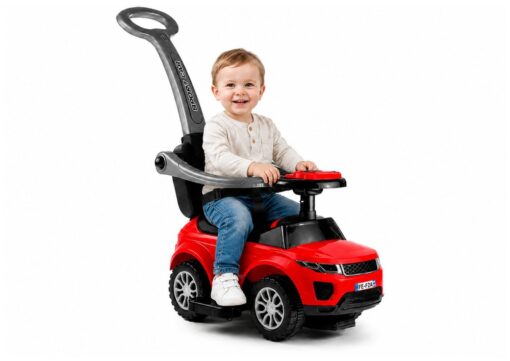 SPORT CAR raudonas paspirtukas–mašinėlė vaikams