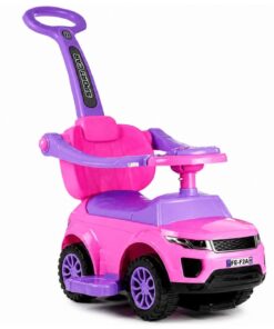 SPORT CAR rožinė paspirtuko mašinėlė vaikams