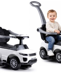 SPORT CAR rožinė paspirtuko mašinėlė vaikams