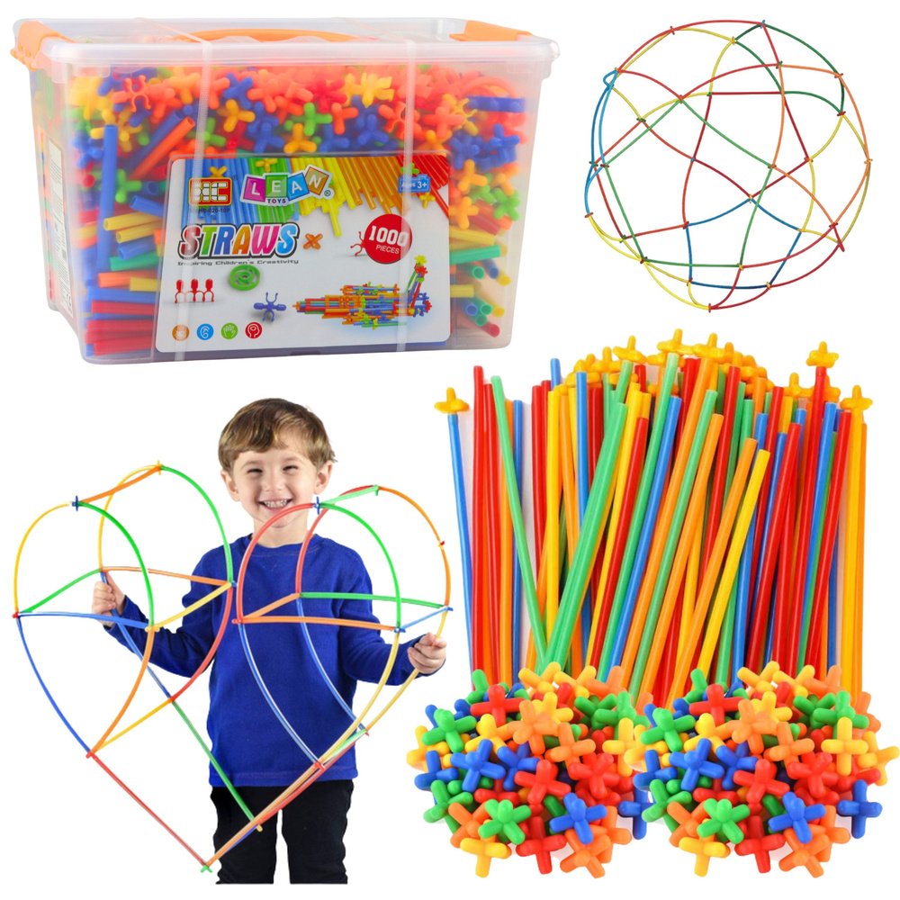 STRAWS šiaudelių konstruktorius (1000 detalių) – mega rinkinys lagamine STRAWS šiaudelių konstruktorius (1000 detalių) – mega rinkinys lagamine