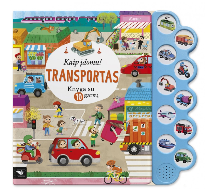 Kaip įdomu? Transportas. Knyga su 10 GARSŲ