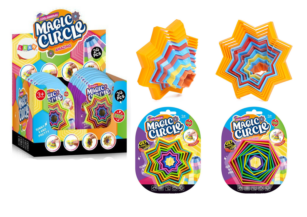 Sensorinis anti-stresinis žaislas „Magic Shapes“ Sensorinis anti-stresinis žaislas „Magic Shapes“