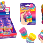 Sensorinis anti-stresinis žaislas „Rainbow Rotating Wheels“ – besisukančios vaivorykštės spalvos